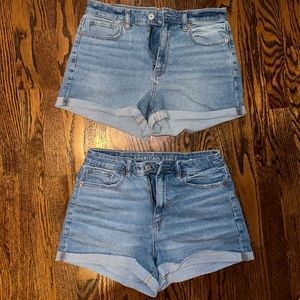 2 pairs American Eagle denim shorts